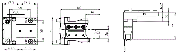 DOOSAN - BMT45 - Statisch Werkzeughalter Abstechhalter  
