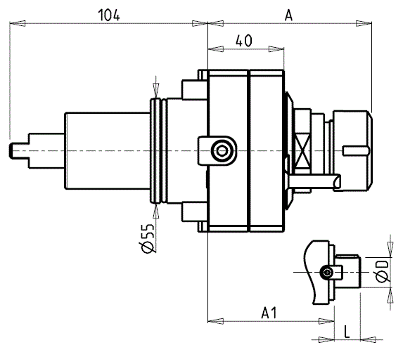 DOOSAN - BMT55 - Angetriebenen Werkzeughalter radial         
