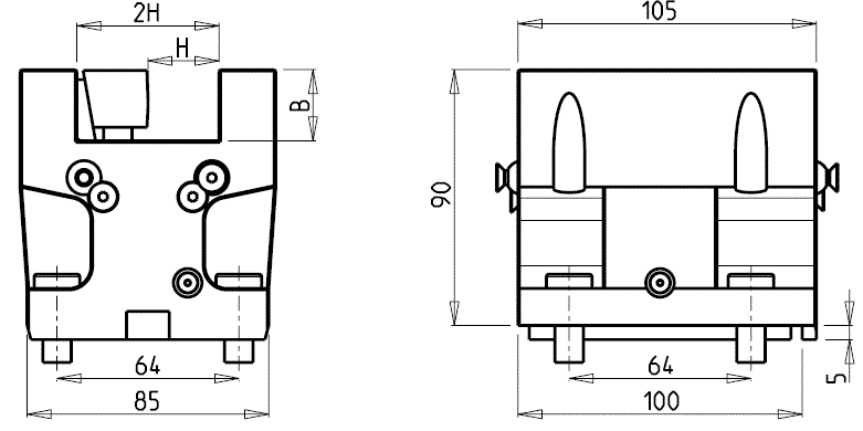 DOOSAN - BMT55 - Statisch Werkzeughalter axial   
