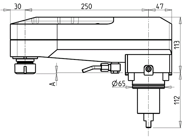 DOOSAN - BMT65 - Angetriebenen Werkzeughalter radial Ungekehrt Z-achsversetzt 