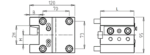 DOOSAN - BMT65 - Statisch Werkzeughalter radial