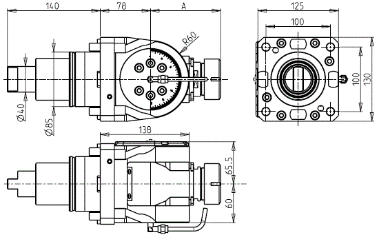 DOOSAN - BMT85 - Angetriebenen Werkzeughalter winkelverstellbares ±90°                                                                                             
