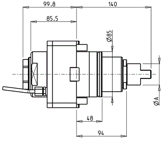 DOOSAN - BMT85 - Angetriebenen Werkzeughalter radial             
